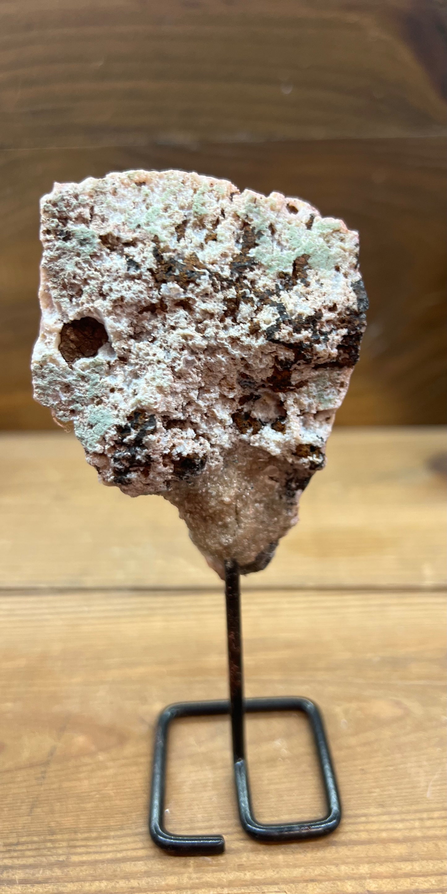 Pink Amethyst on a stand