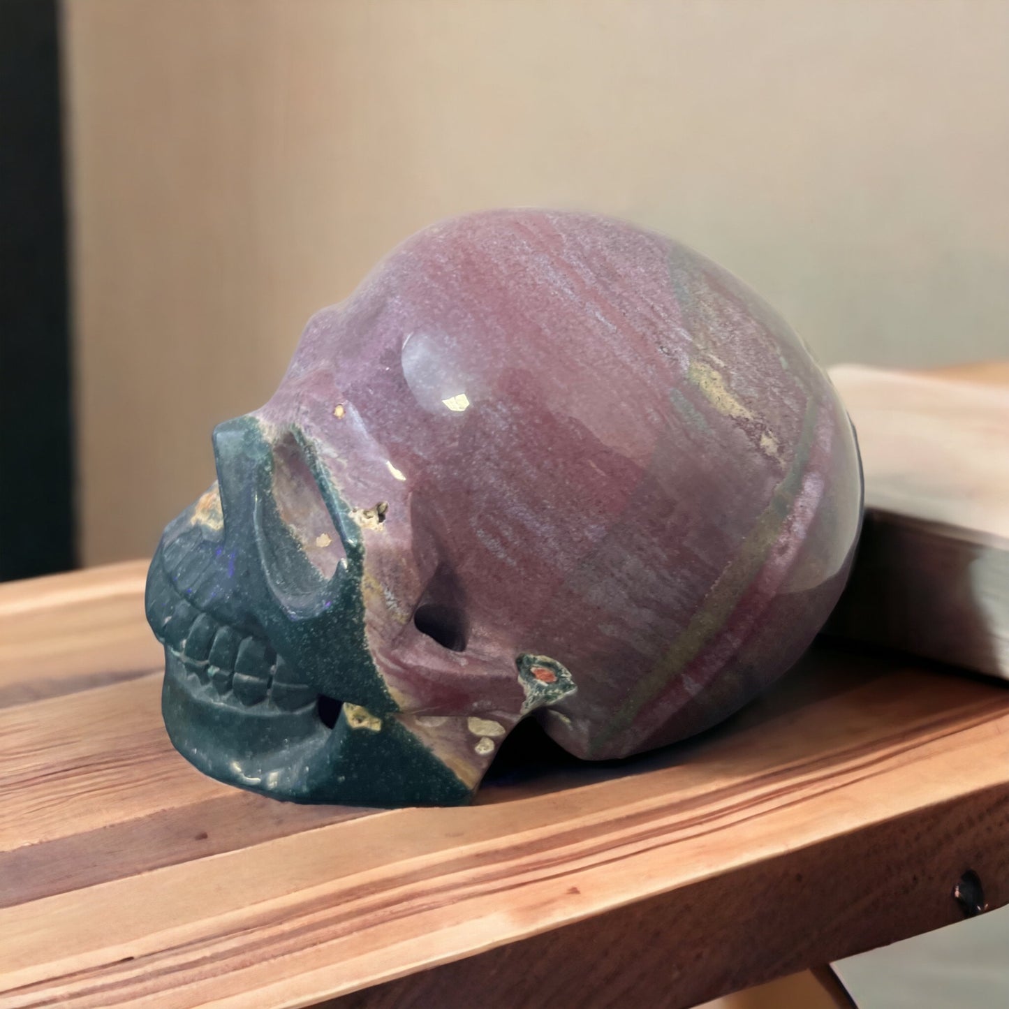 Ocean Jasper Skull