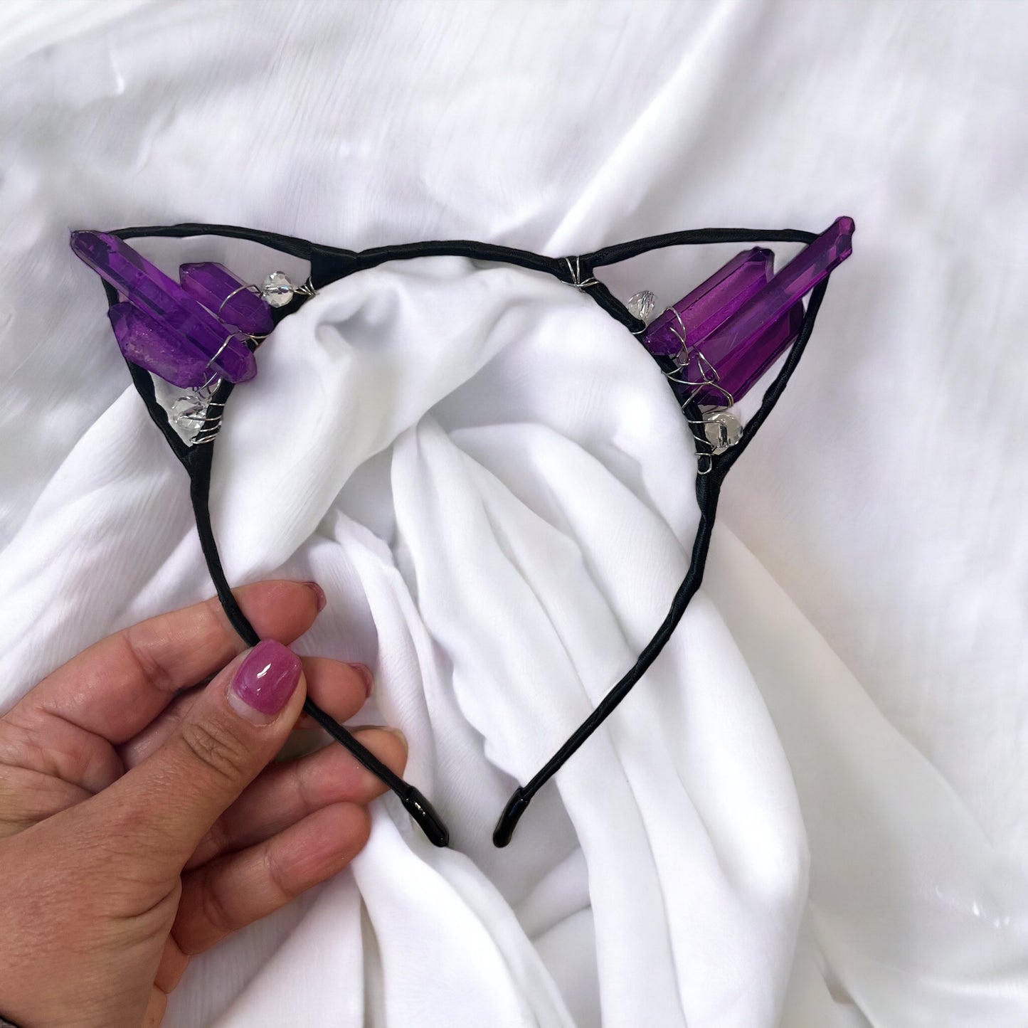Aura Quartz Cat Ears