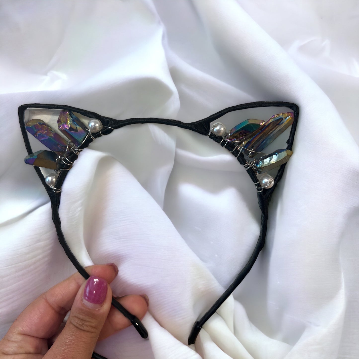 Aura Quartz Cat Ears