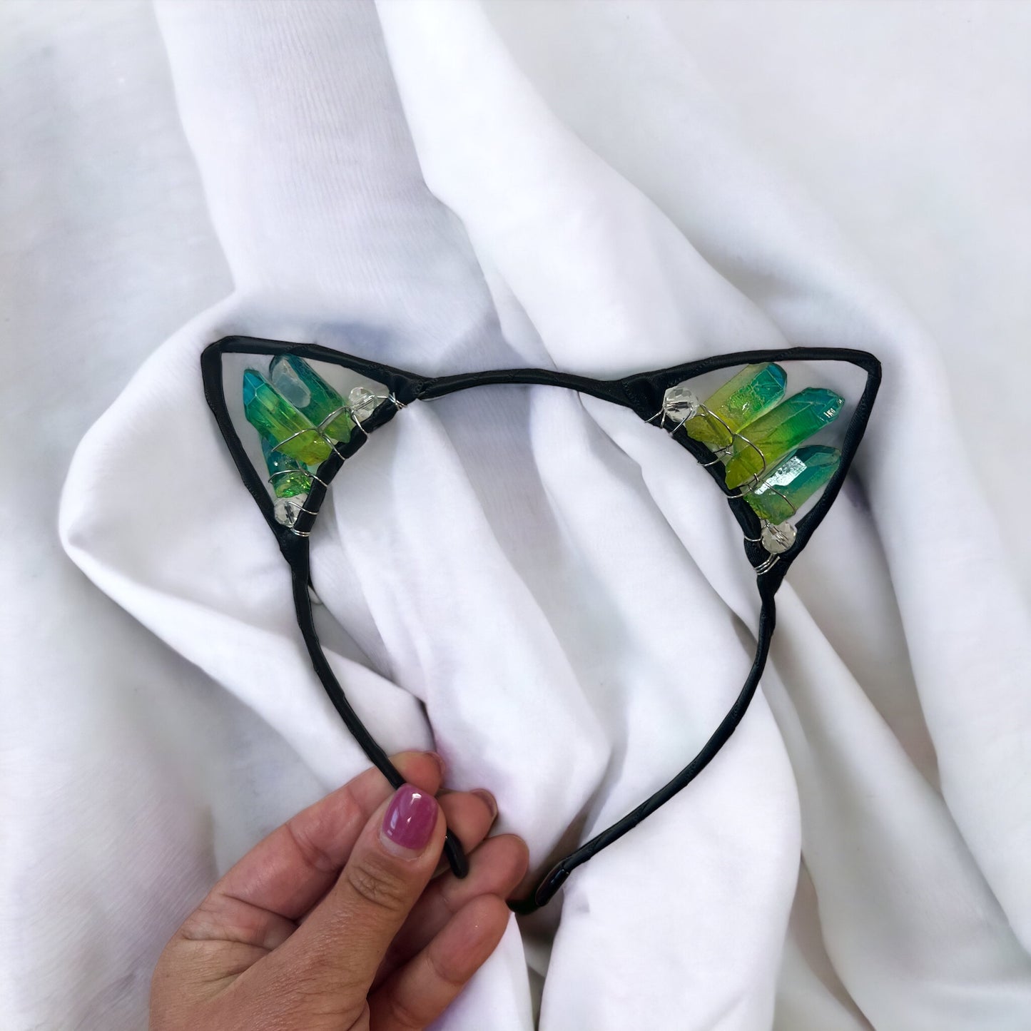 Aura Quartz Cat Ears
