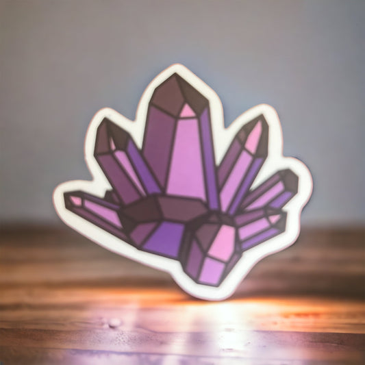 Dark Purple Amethyst Sticker
