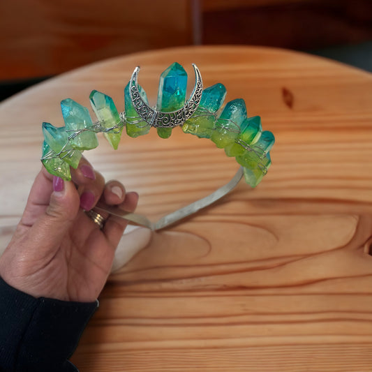 Aura Quartz Tiara