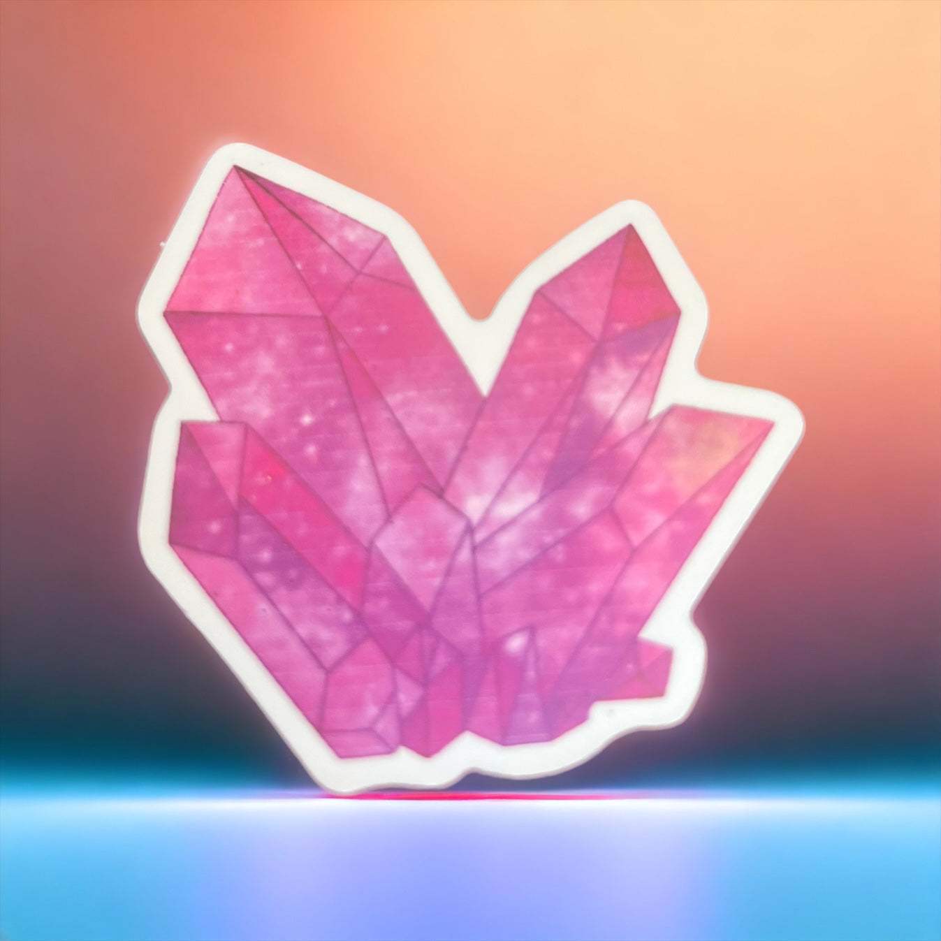 Pink Crystals Sticker