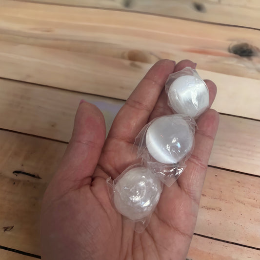 Mini Selenite Spheres